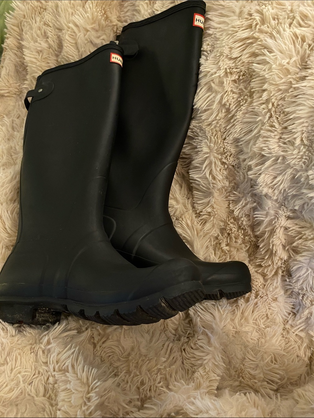 EUC HUNTER rubber rain boots!  Size 10 with Adjustable calf strap.